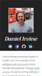 Mobile Screenshot of danielirvine.com